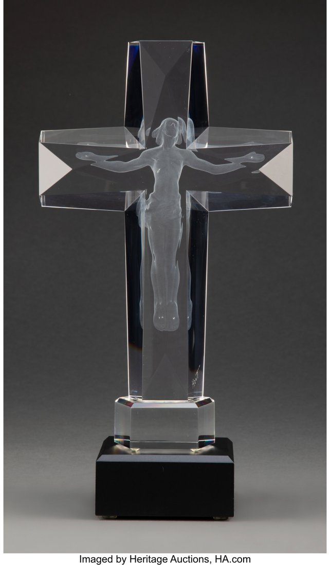 Frederick Hart (American, 1943-1999) Cross of th: Frederick Hart (American, 1943-1999) Cross of the Millennium, Maquette: State I, 1995 Clear acrylic resin 12 x 8 x 2 inches (30.5 x 20.3 x 5&period