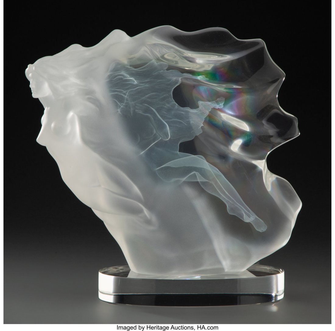 Frederick Hart (American, 1943-1999) Spirita, 19: Frederick Hart (American, 1943-1999) Spirita, 1988 Clear acrylic resin 15 x 5-1/2 x 14-1/2 inches (38.1 x 14.0 x 36.8 cm) Foundry Proof Sig