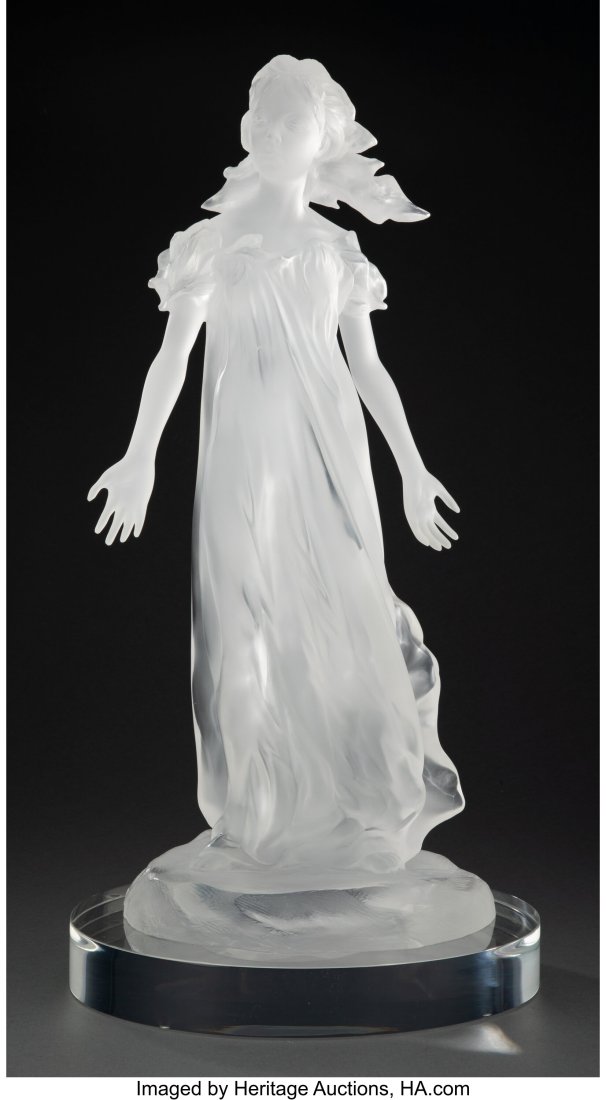 Frederick Hart (American, 1943-1999) Innocence,: Frederick Hart (American, 1943-1999) Innocence, 1999 Clear acrylic resin 24 x 9 x 8-1/2 inches (61.0 x 22.9 x 21.6 cm) Foundry Proof Signed&col