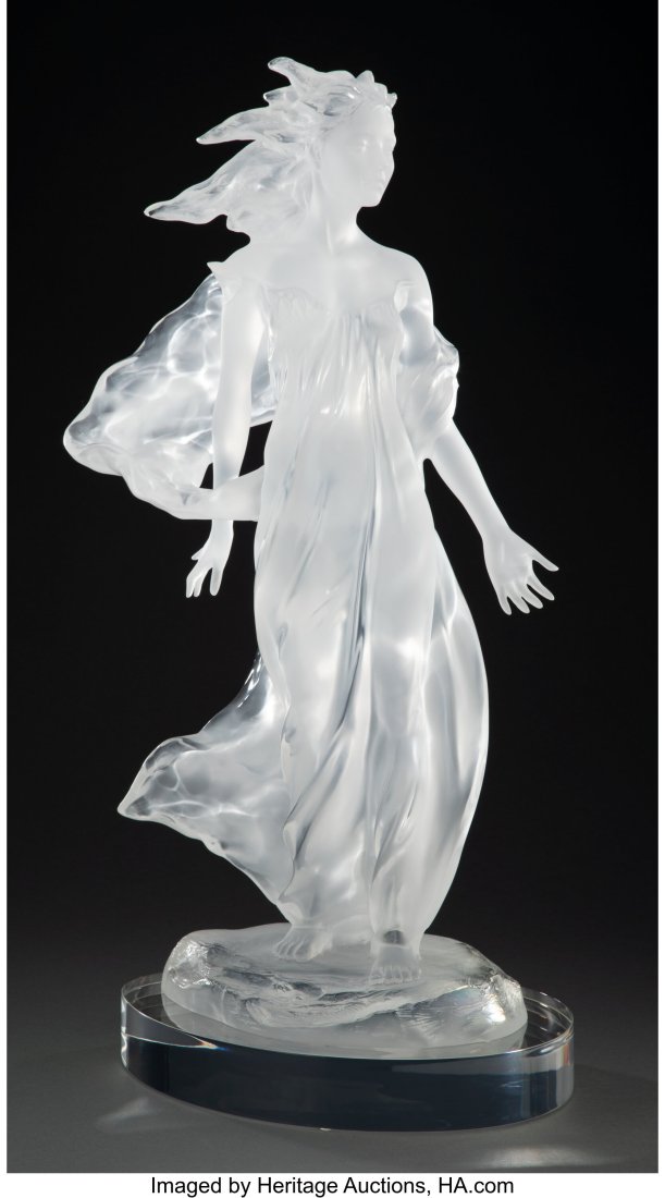 Frederick Hart (American, 1943-1999) Beauty, 200: Frederick Hart (American, 1943-1999) Beauty, 2001 Clear acrylic resin 26 x 9-1/2 x 13-3/8 inches (66.0 x 24.0 x 34.0 cm) Foundry Proof Sign