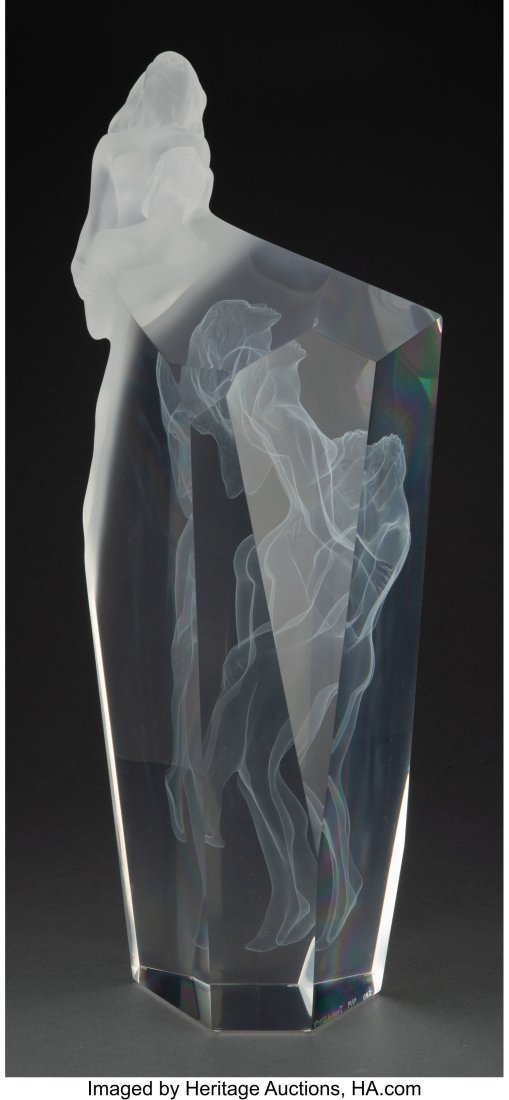 Frederick Hart (American, 1943-1999) Dance of Li: Frederick Hart (American, 1943-1999) Dance of Life, 1997 Clear acrylic resin 23 x 7 x 9 inches (58.4 x 17.8 x 22.9 cm) Foundry Proof Signed:
