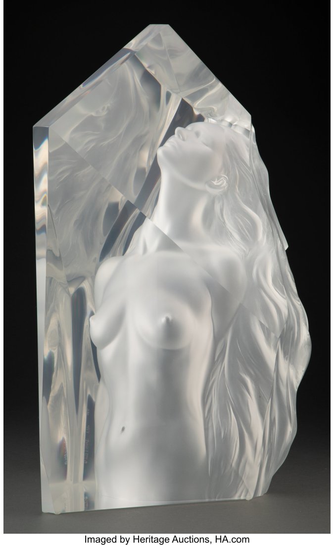 Frederick Hart (American, 1943-1999) Exaltation,: Frederick Hart (American, 1943-1999) Exaltation, 1998 Clear acrylic resin 22-1/2 x 13-3/8 x 17 inches (57.2 x 34.0 x 43.2 cm) Foundry Proof