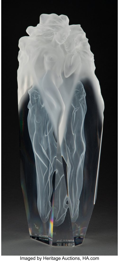 Frederick Hart (American, 1943-1999) First Light: Frederick Hart (American, 1943-1999) First Light, 1989 Clear acrylic resin 21-3/4 x 7-7/8 x 9 inches (55.2 x 20.1 x 23.0 cm) Foundry Proof