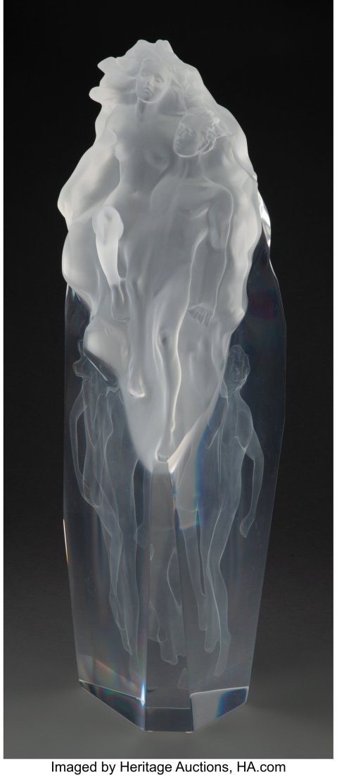 Frederick Hart (American, 1943-1999) Born of Lig: Frederick Hart (American, 1943-1999) Born of Light, 2004 Clear acrylic resin 23 x 8 inches (58.4 x 20.3 cm) Foundry Proof Signed: Hart Incised&colon