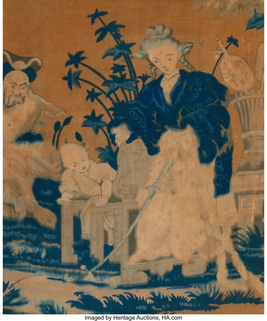 A Japanese Textile Fragment, 17th-18th century 1: A Japanese Textile Fragment, 17th-18th century 10-3/4 x 9 inches (27.3 x 22.9 cm) (sight) 17 x 15 inches (framed) HID03101062020 © 2023 Herit