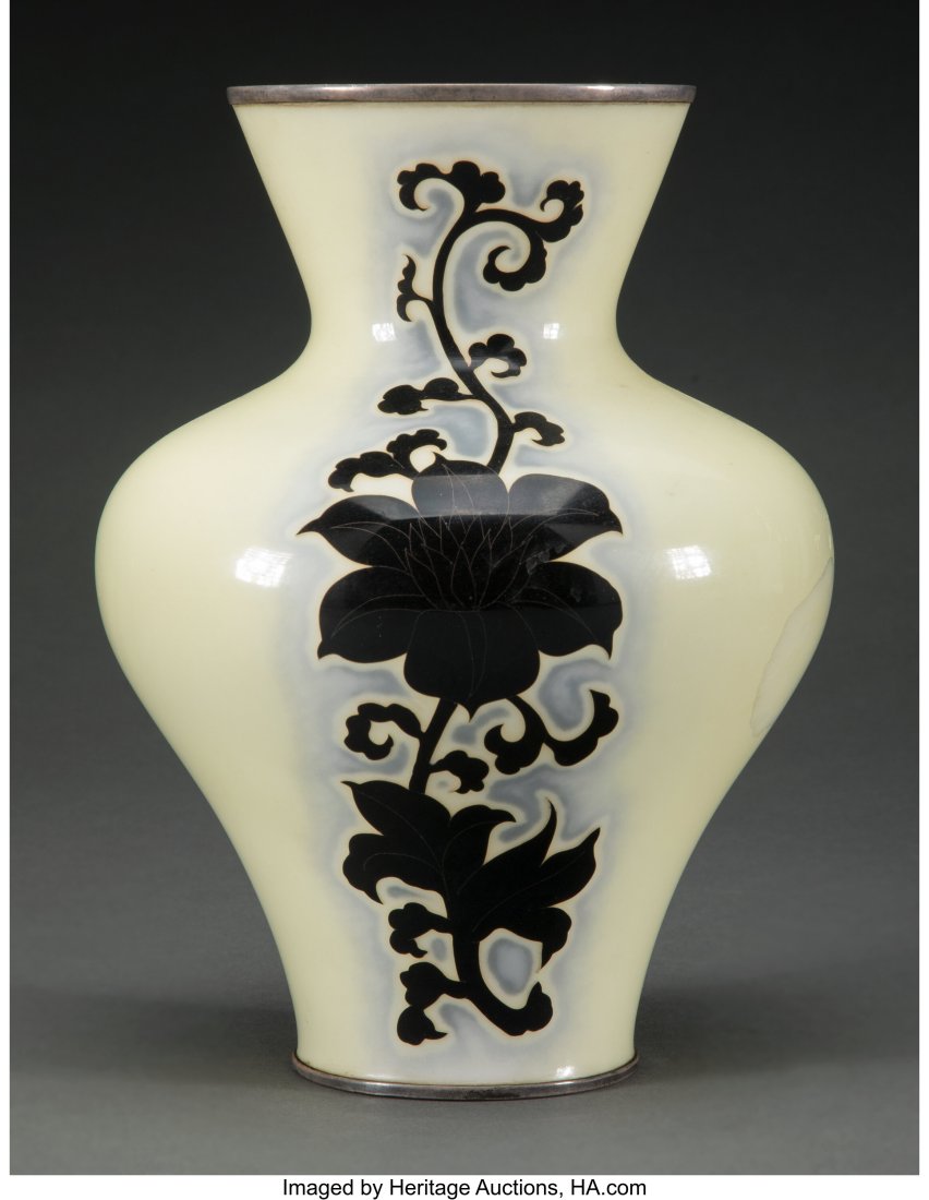 An Ando Jubei Workshop Cloisonné Enamel Floral (1 of 3)