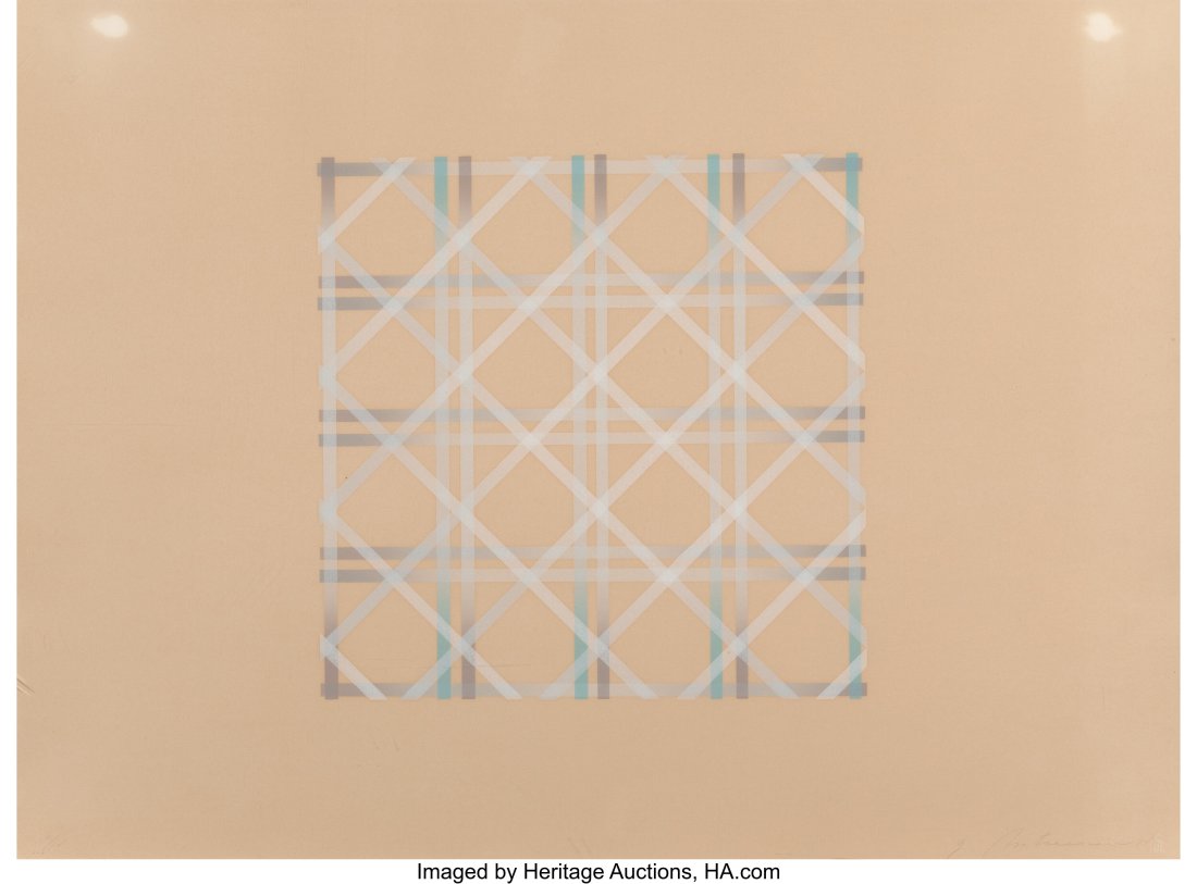 Garo Zareh Antreasian (1922-2018) Mauve, Blue, G: Garo Zareh Antreasian (1922-2018) Mauve, Blue, Grey Lithograph in colors on paper 22-1/2 x 30 inches (57.2 x 76.2 cm) (sheet) Ed. 2&s