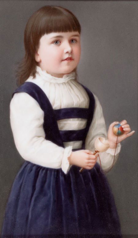 A FRAMED KPM PORCELAIN PLAQUE BY FRANZ TILL Ber: A FRAMED KPM PORCELAIN PLAQUE BY FRANZ TILL Berlin, Germany, circa 1900Marks: (sc