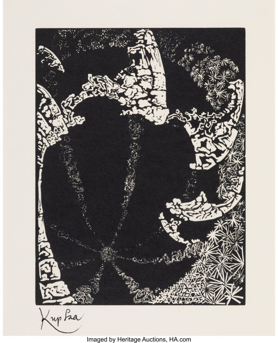 František Kupka (Czech, 1871-1957) Untitled (19: František Kupka (Czech, 1871-1957) Untitled (19), from Four Stories of White and Black, 1926 Woodcut on J. Perrigot Arches Special MBM paper 13 x 10