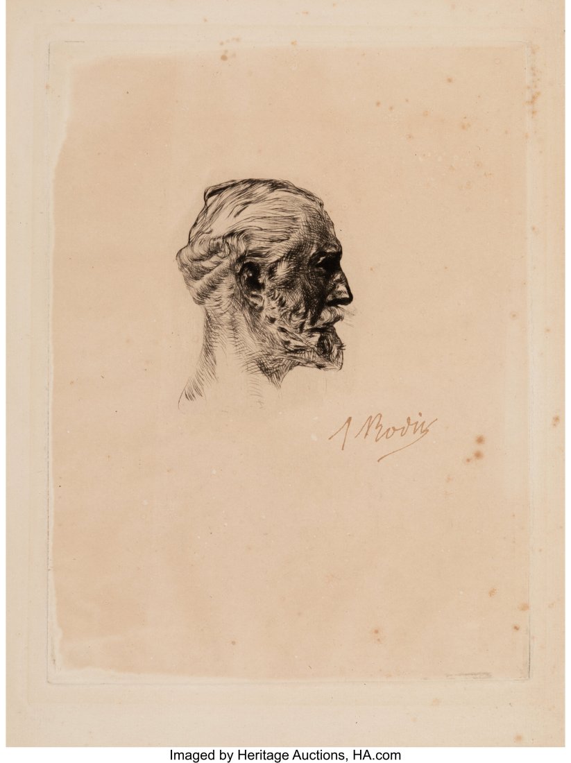 Auguste Rodin (French, 1840-1917) Antonin Proust: Auguste Rodin (French, 1840-1917) Antonin Proust, 1885 Drypoint on laid paper 11 x 8-1/4 inches (27.9 x 21.0 cm) (sight) Delteil's second st