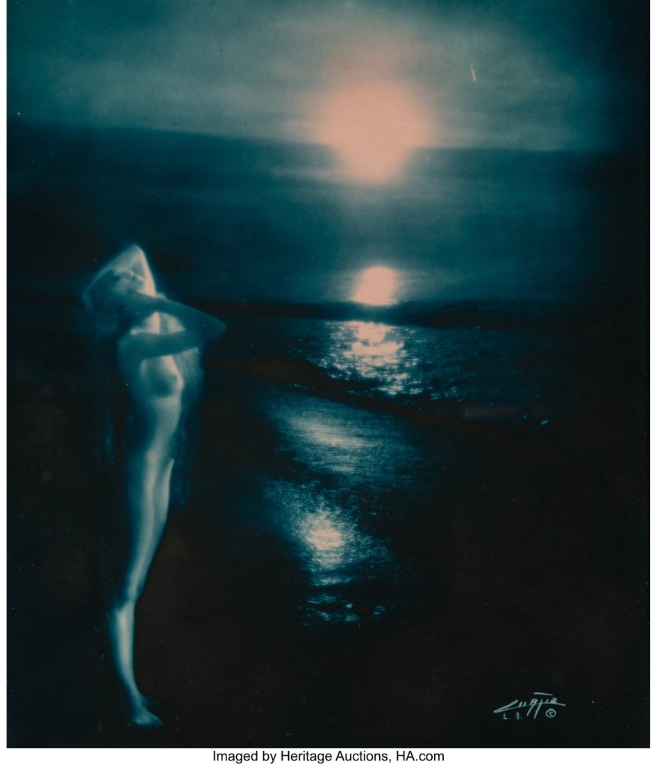 Edward Sheriff Curtis (American, 1868-1952) Suns: Edward Sheriff Curtis (American, 1868-1952) Sunset Trail (from the Aphrodite series), circa 1920 Toned gelatin silver print 9-1/2 x 7-1/2 inches (24&period
