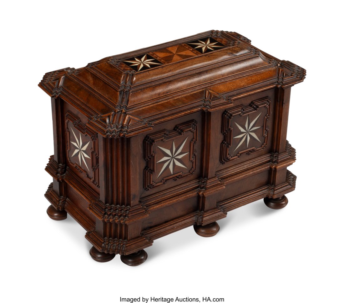 A Continental Inlaid Wooden Box, late 17th/early (1 of 3)