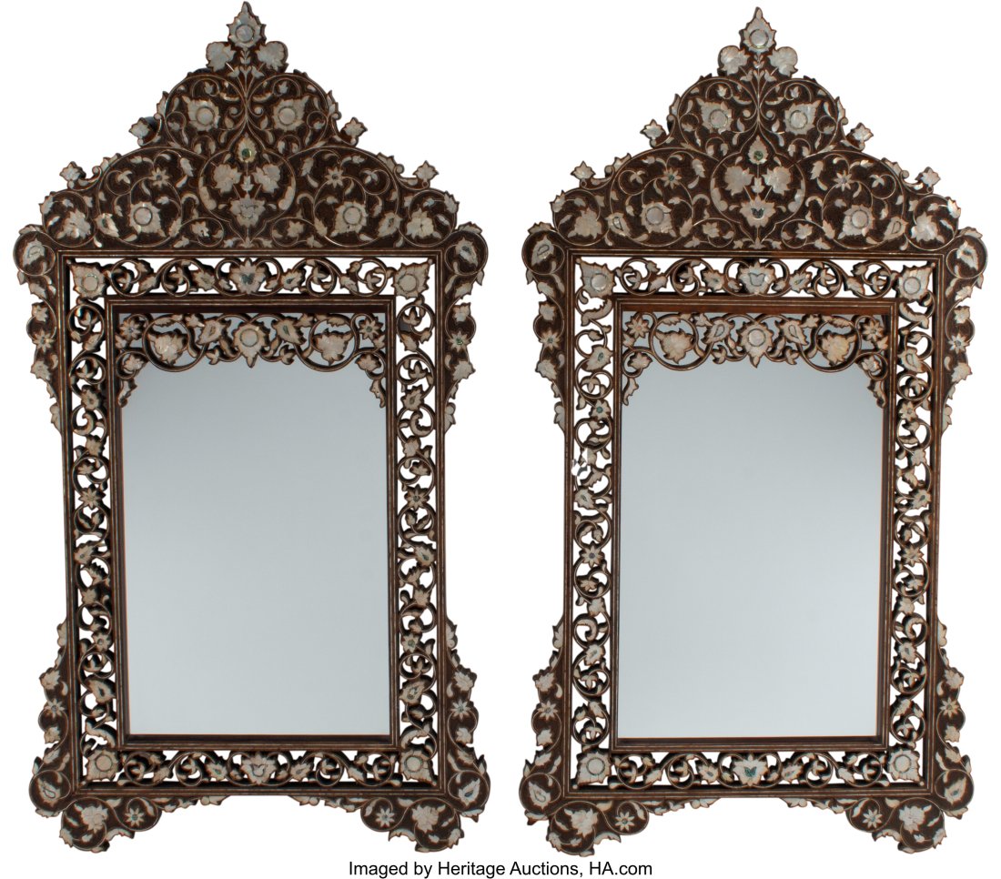 A Pair of Moorish Mother-of-Pearl Inlaid Open Wo (1 of 5)