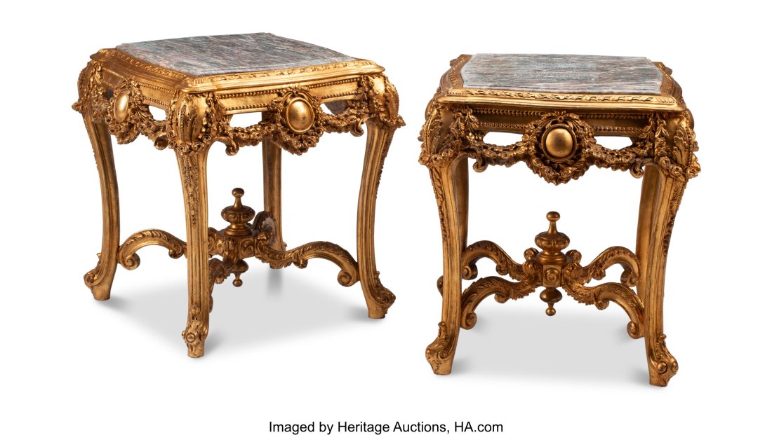 A Pair of French Louis XV-Style Carved and Gilt (1 of 5)