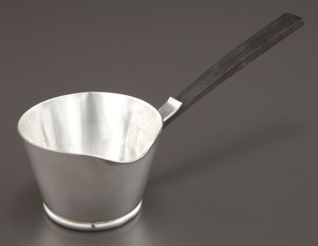 AN ALLAN ADLER SILVER AND EBONY TOWN AND COUNTRY: AN ALLAN ADLER SILVER AND EBONY TOWN AND COUNTRY PATTERN SA