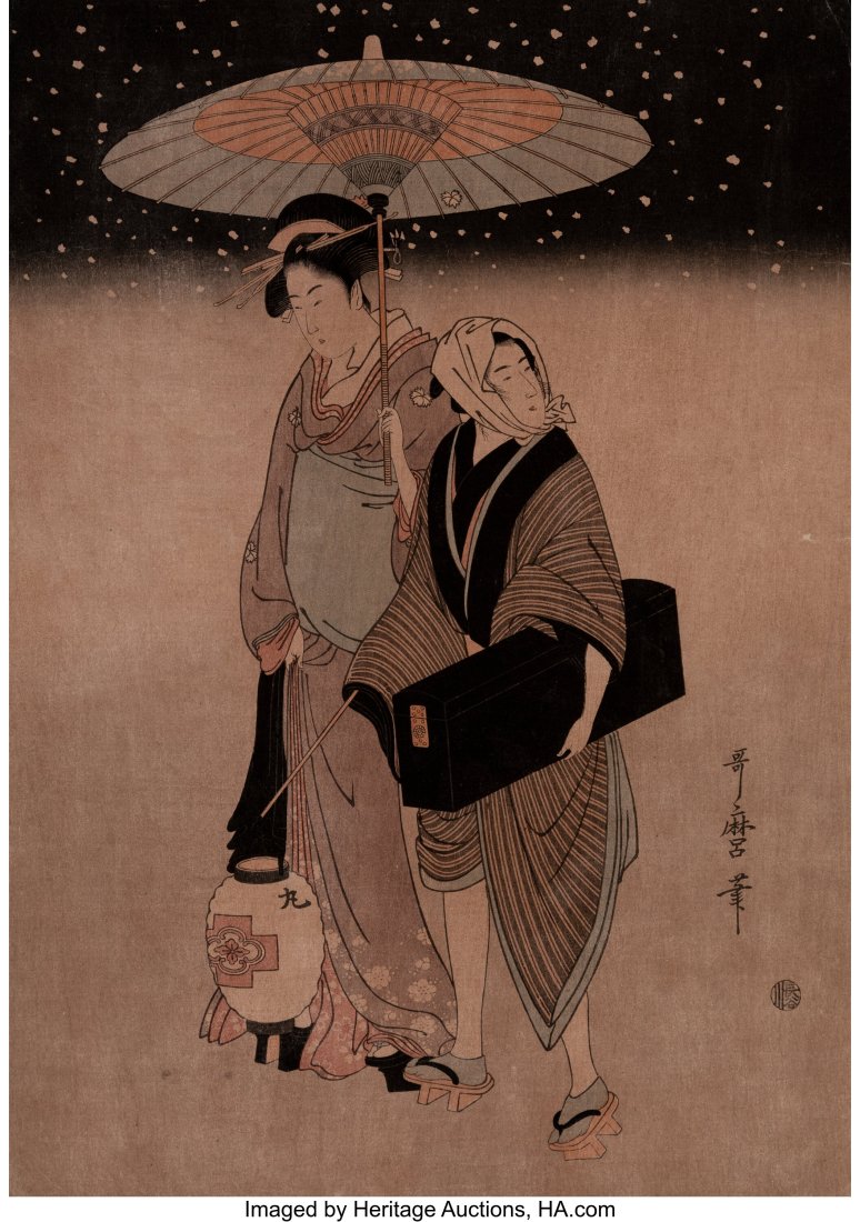 Japanese School (19th & 20th Century) Nine Japan: Japanese School (19th & 20th Century) Nine Japanese Prints Woodblocks in colors on wove paper 11-1/4 x 16-1/8 inches (28.6 x 41.0 cm) (largest sheet&