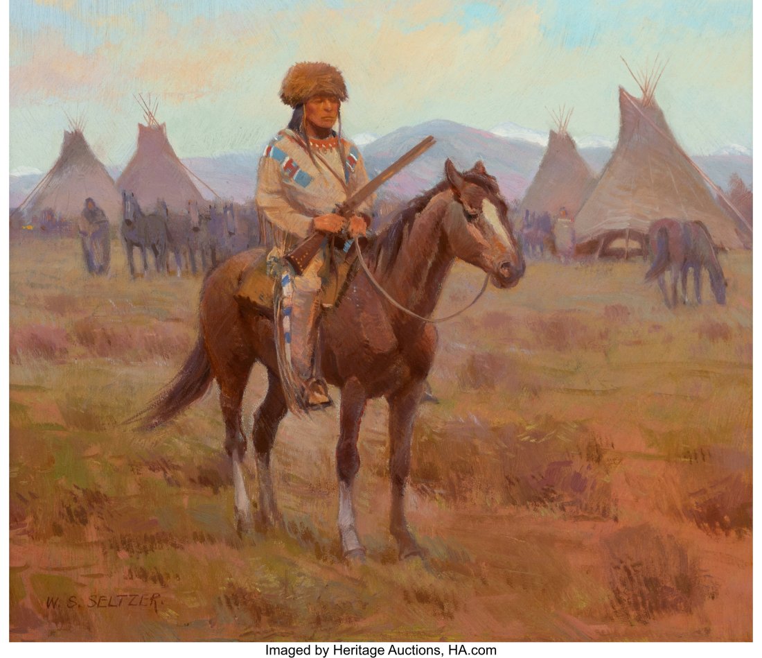 W. Steve Seltzer (American, b. 1955) The Sentry: W. Steve Seltzer (American, b. 1955) The Sentry Oil on Masonite 10 x 12 inches (25.4 x 30.5 cm) Signed lower left: W.S. Seltze