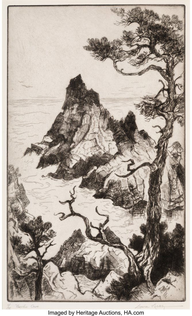 Gene Kloss (American, 1903-1996) Pacific Cove, 1 (1 of 3)