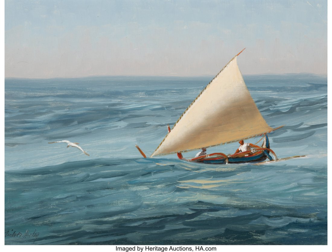 Wilson Hurley (American, 1924-2008) Field Study:: Wilson Hurley (American, 1924-2008) Field Study: The Open Sea, 1988 Oil on board 12 x 16 inches (30.5 x 40.6 cm) Signed lower left: Wilson Hur