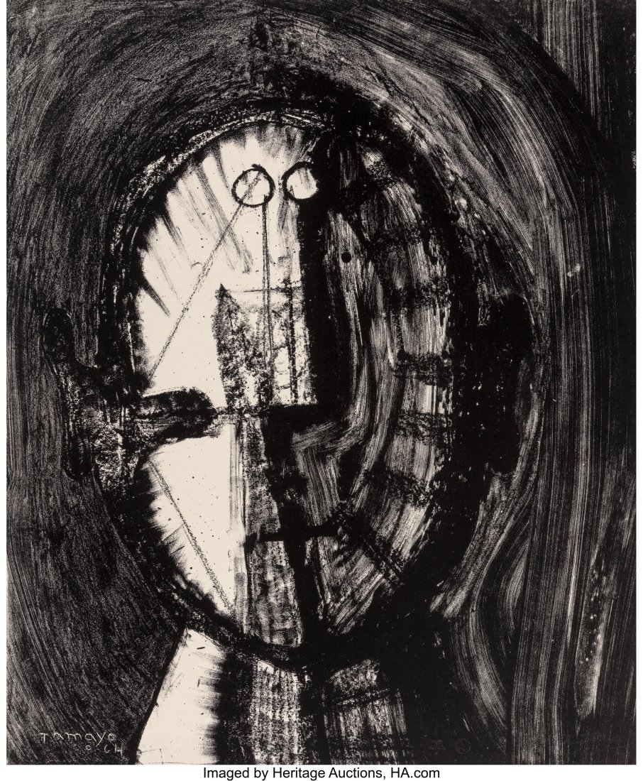Rufino Tamayo (1899-1991) Head of Colossus, 1964: Rufino Tamayo (1899-1991) Head of Colossus, 1964 Lithograph on wove paper 22 x 18 inches (55.9 x 45.7 cm) (sheet) Printers Proof II Signed, date