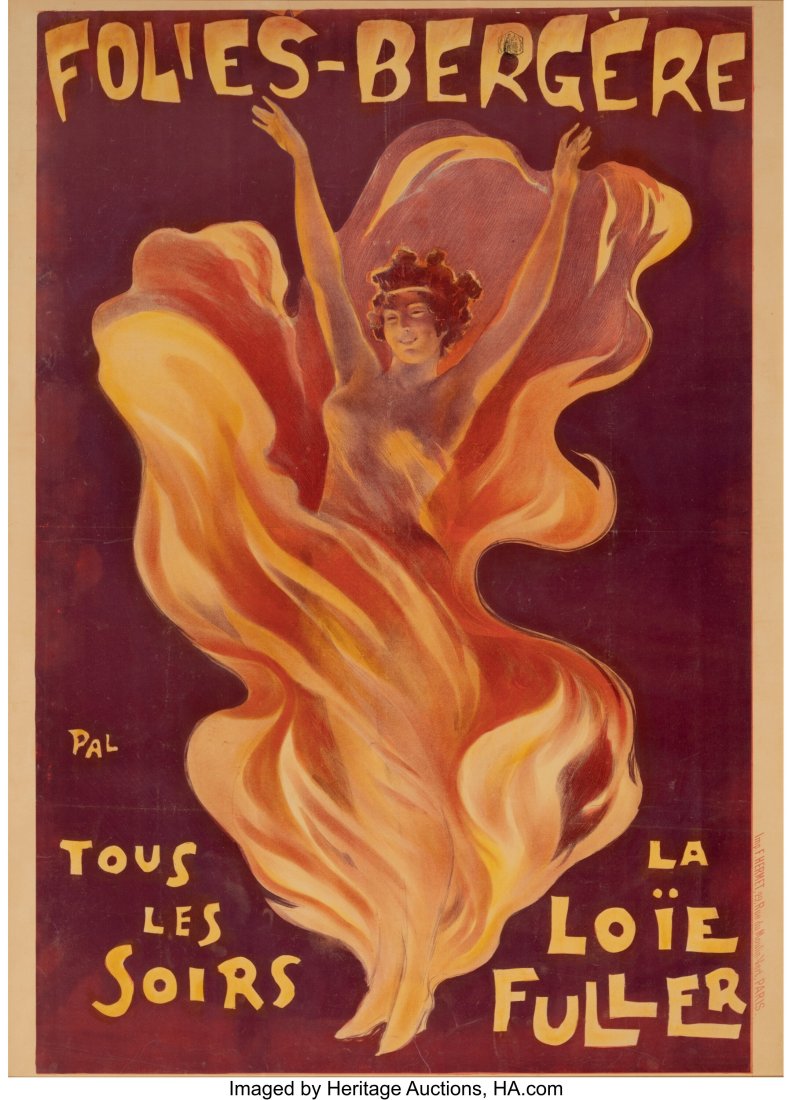 Jean de Paleologue (Romanian, 1855-1942) Follies: Jean de Paleologue (Romanian, 1855-1942) Follies Bergere Tous Les Soirs Lithograph in colors on wove paper 50-1/4 x 36-1/4 inches (127.6 x 92.1 cm) &lpa