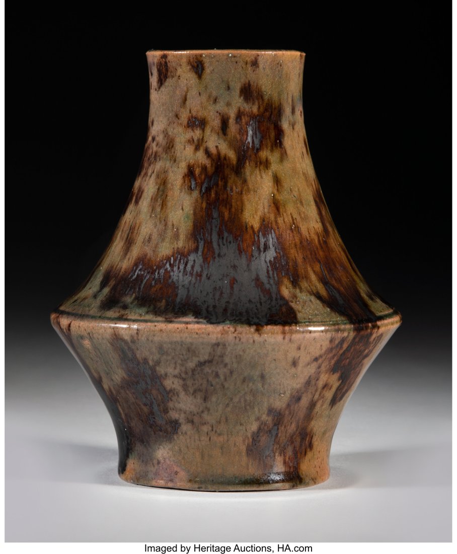 George Ohr Glazed Earthenware Vase, circa 1900 M: George Ohr Glazed Earthenware Vase, circa 1900 Marks: G.E. OHR, Biloxi, Miss. 5 x 3-3/4 inches (12.7 x 9.5 cm) Property from an