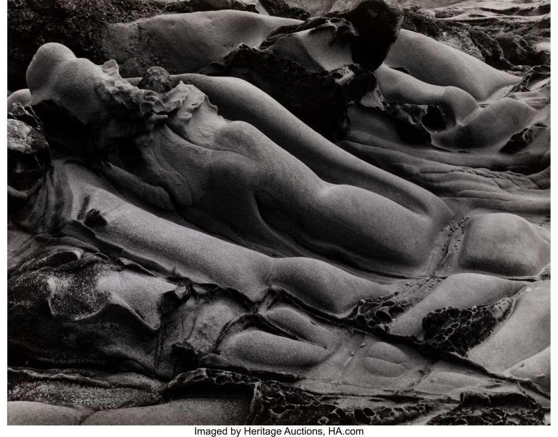 Brett Weston (American, 1911-1993) Rock Farms Pe: Brett Weston (American, 1911-1993) Rock Farms Pebble Beach, 1970 Gelatin silver print 10-1/4 x 12-7/8 inches (26.0 x 32.7 cm) (image/shee