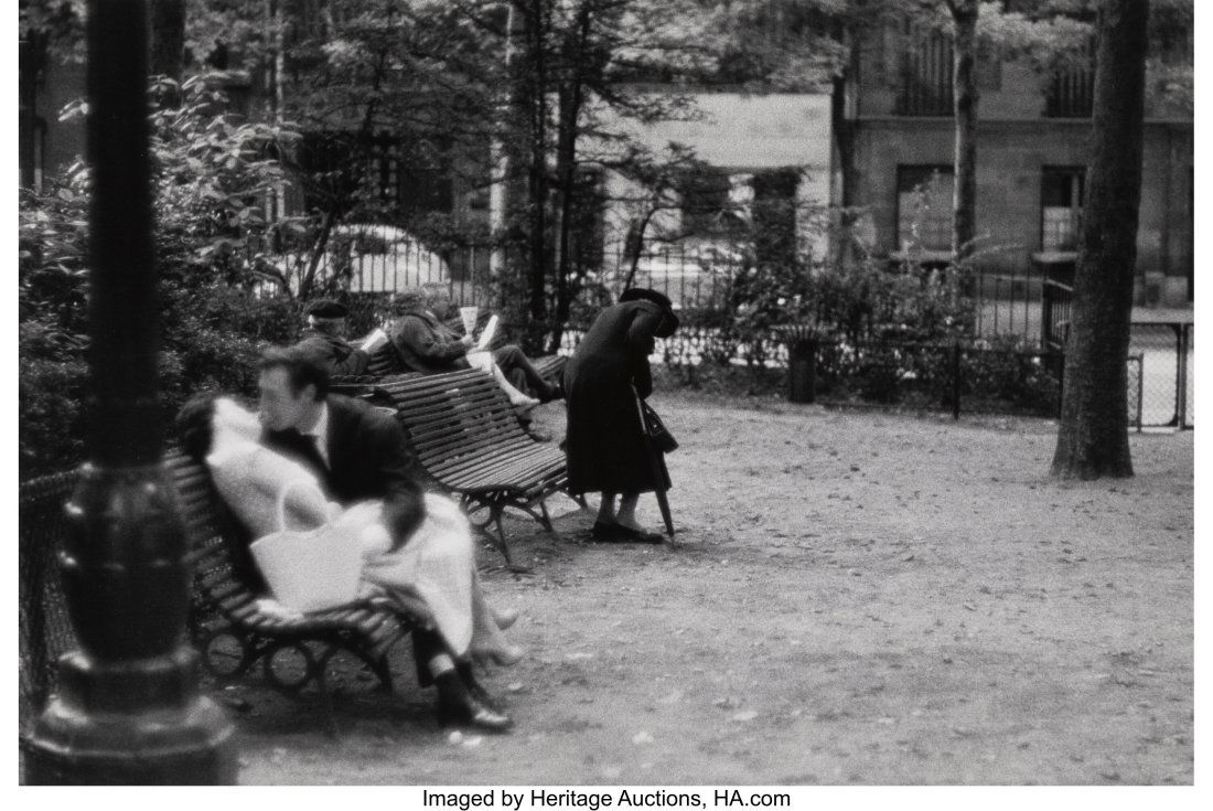 Bruce Davidson (American, b. 1933) Window of Mon: Bruce Davidson (American, b. 1933) Window of Montmartre, 1956 Gelatin silver print on Agfa paper 9-3/8 x 14 inches (23.8 x 35.6 cm) (image