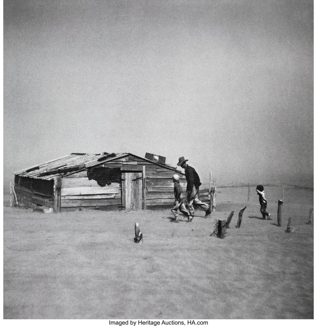 Arthur Rothstein (American, 1915-1985) Dust Stor: Arthur Rothstein (American, 1915-1985) Dust Storm, 1936 Gelatin silver print, printed later 19 x 19 inches (48.3 x 48.3 cm) (image) 24 x 2