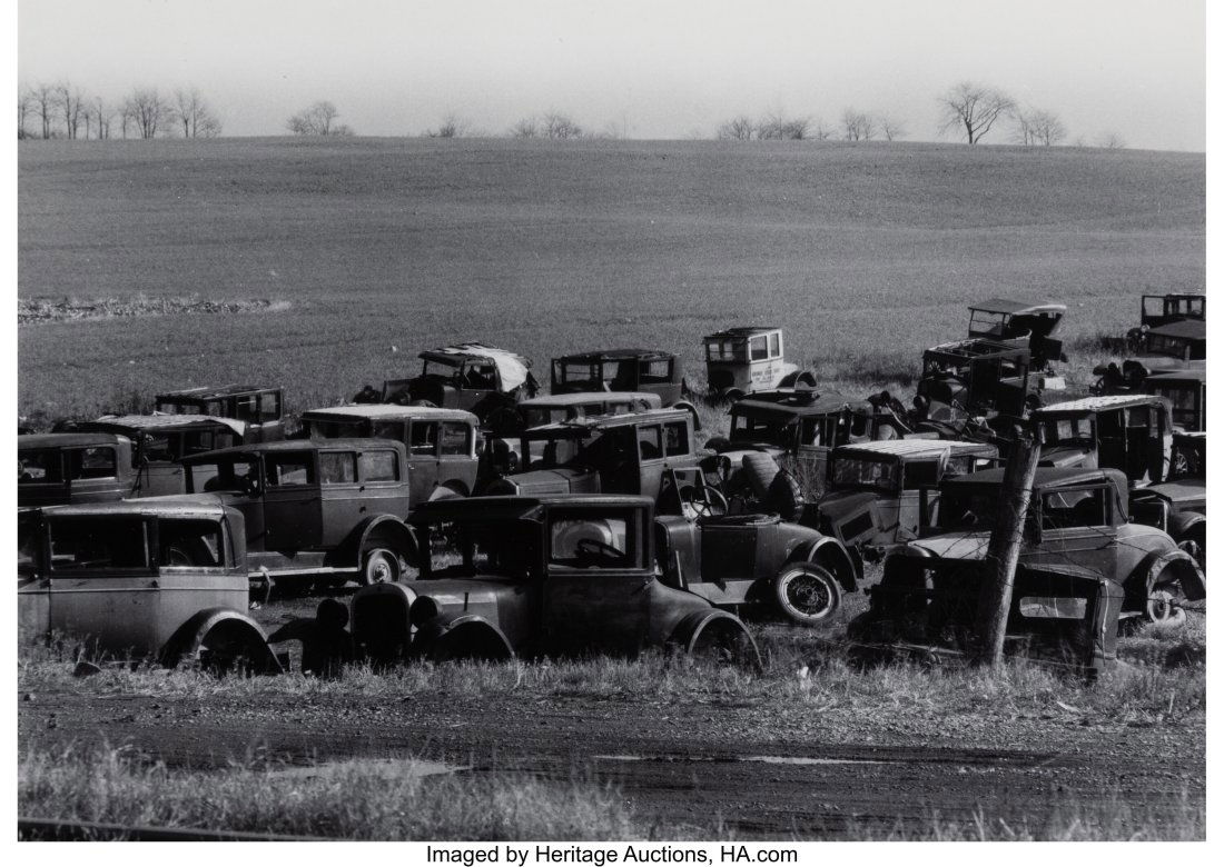 Walker Evans (American, 1903-1975) Joes Auto Gra: Walker Evans (American, 1903-1975) Joes Auto Graveyard, Pennsylvania, 1935 Gelatin silver print, printed later 4-3/4 x 6-3/4 inches (12.1 x 17&per