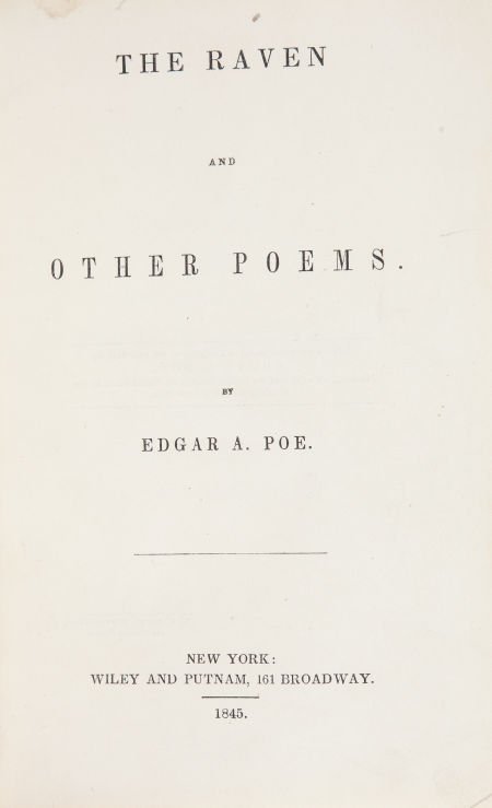 Edgar Allan Poe. The Raven and Other Poems. New: Edgar Allan Poe. The Raven and Other Poems. New York: Wiley an