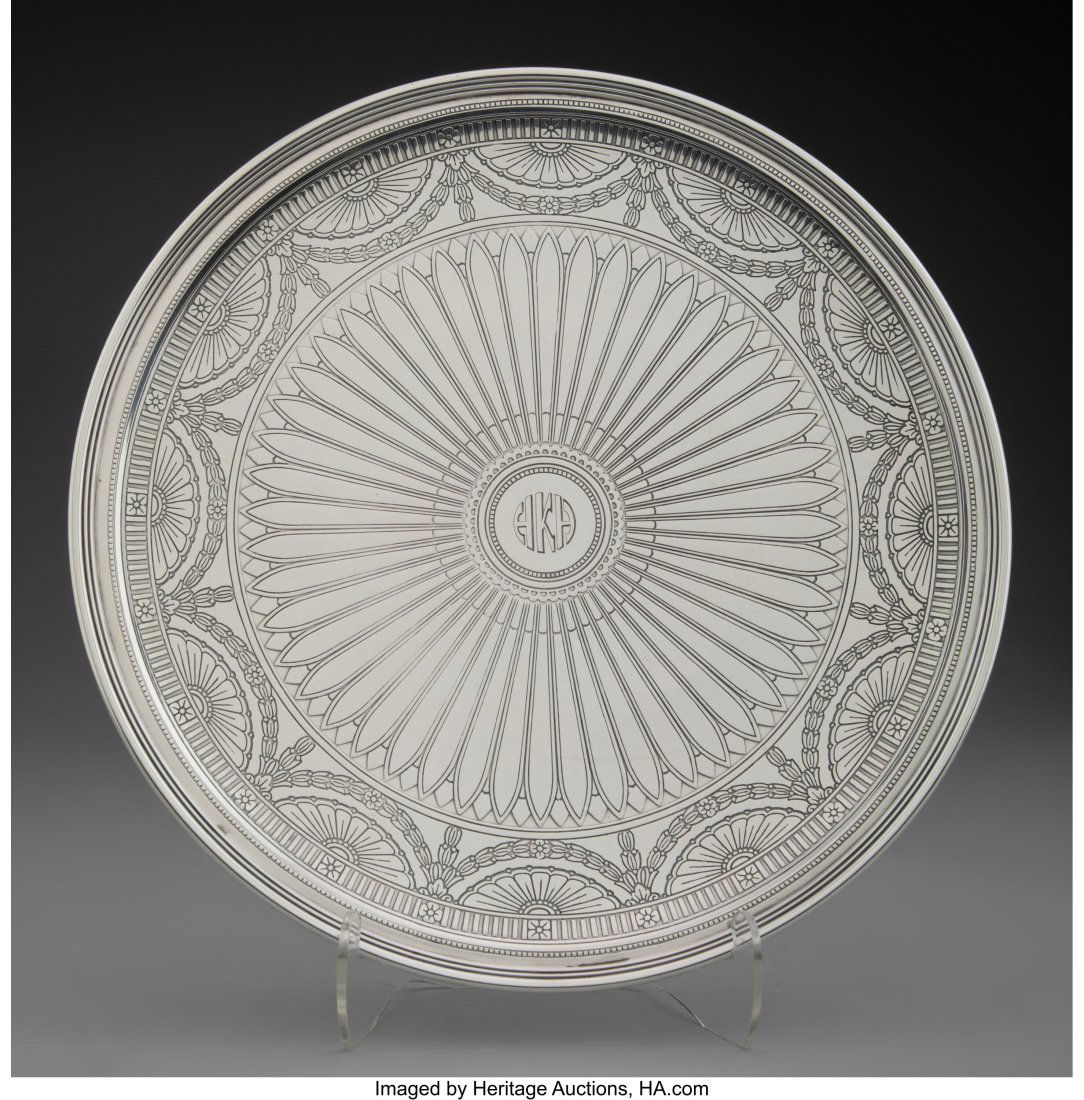 A Tiffany & Co. Silver Footed Cake Platter, New (1 of 5)