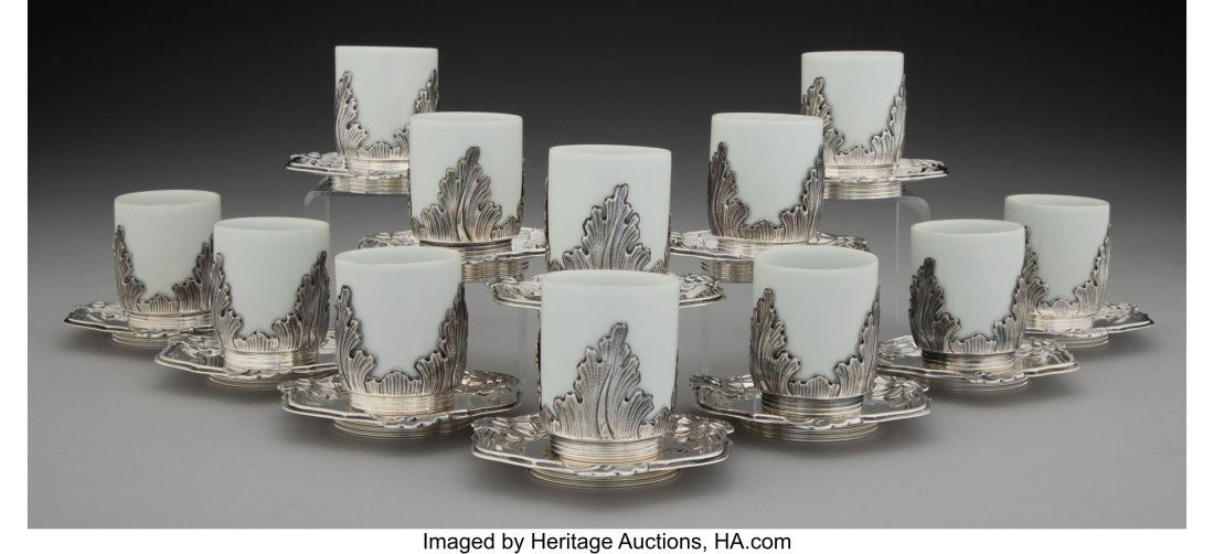 A Set of Twelve Buccellati Silver Demitasse Cup (1 of 4)