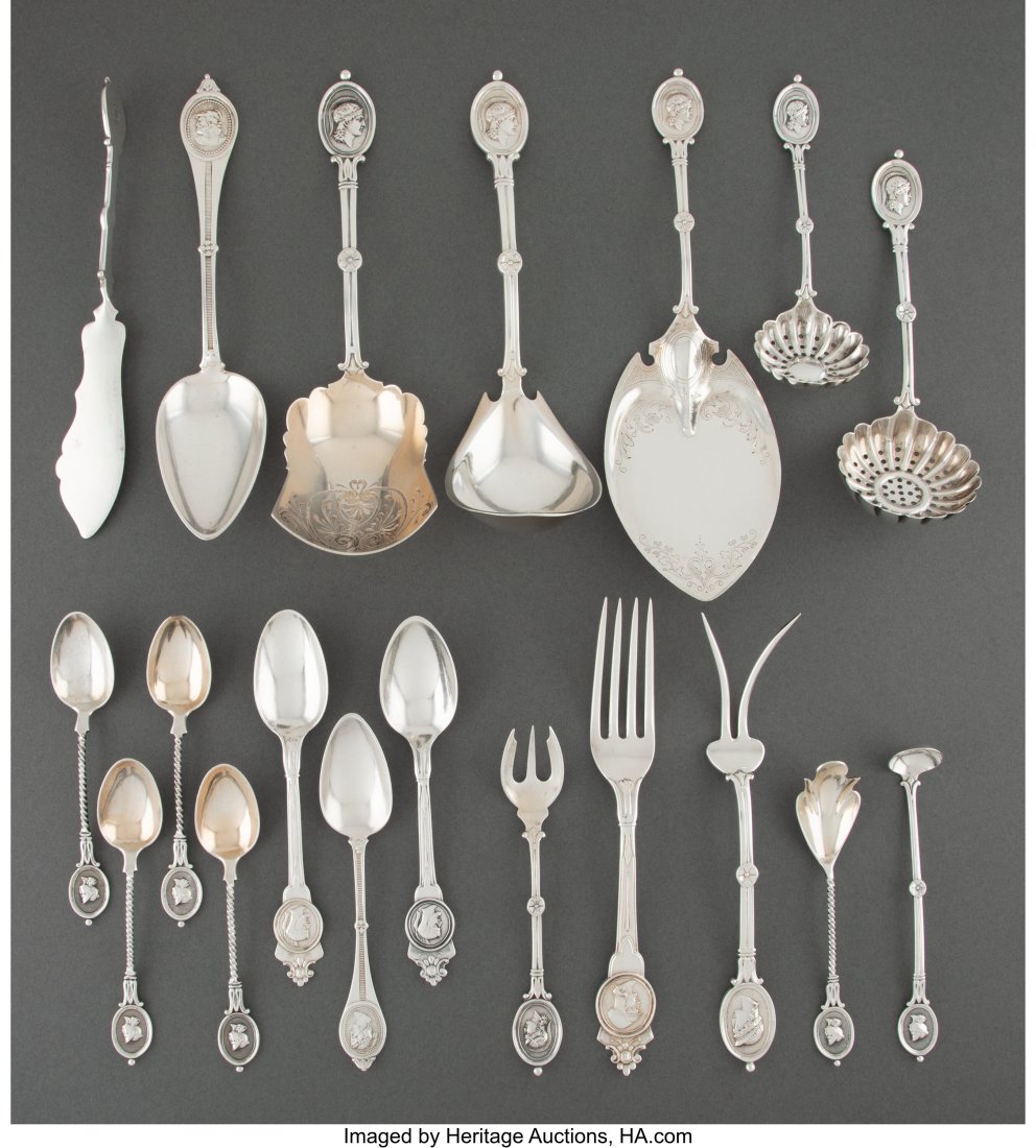 Nineteen American Medallion Pattern Silver and C (1 of 3)