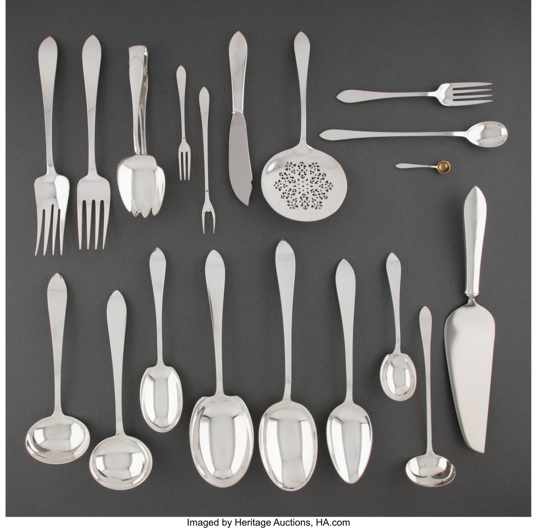 Sixty-One Piece Tiffany & Co. Faneuil Pattern Si (1 of 3)