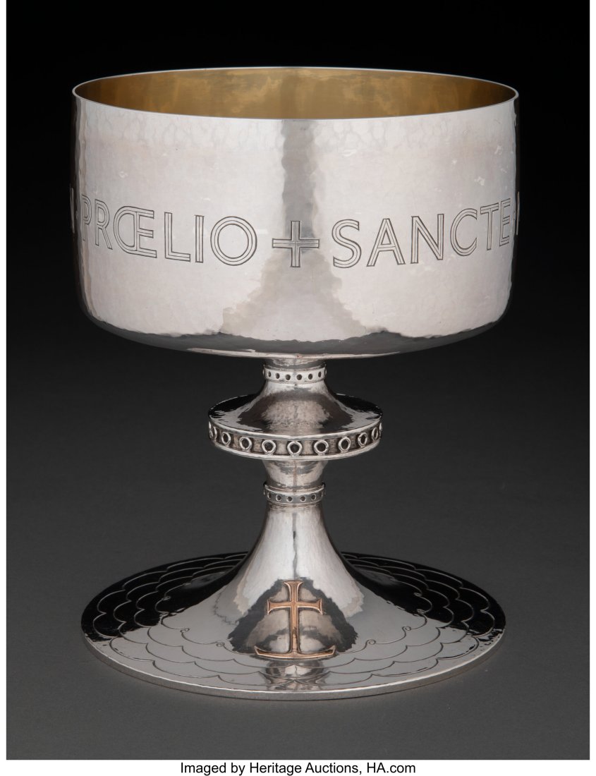 A English Weighted Silver Ecclesiastical Chalice (1 of 6)