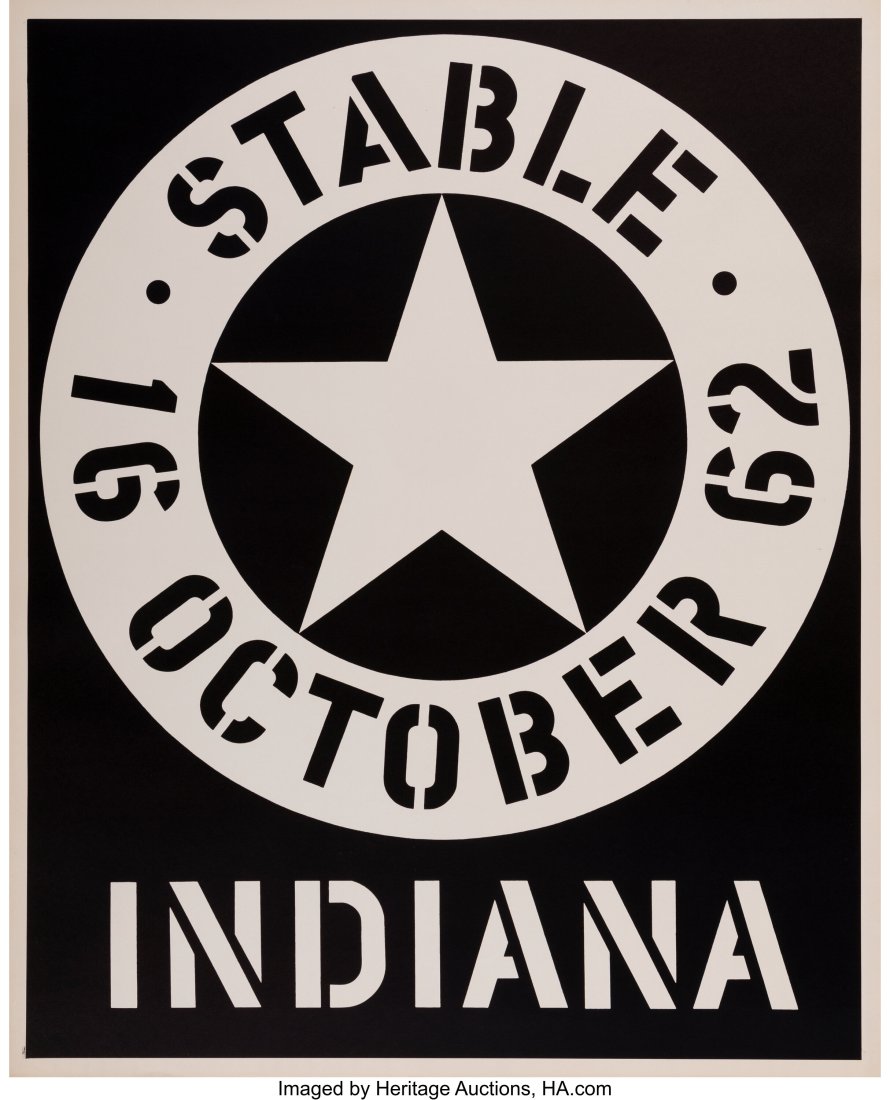Robert Indiana (American, 1928-2018) Stable, 196: Robert Indiana (American, 1928-2018) Stable, 1962 Screenprint in colors on wove paper 27 x 21 inches (68.6 x 53.3 cm) (sheet) HID03101062020 &co
