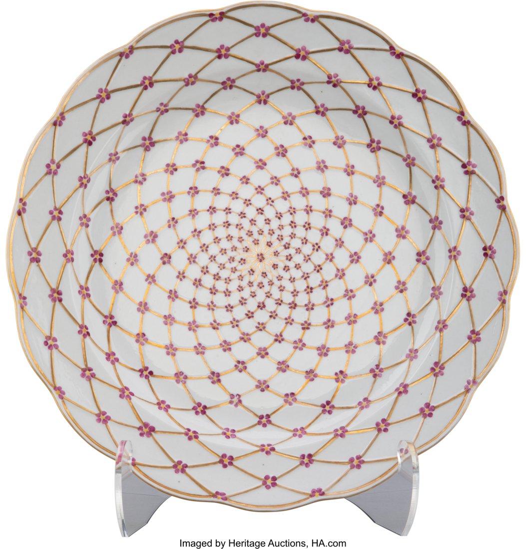 A Russian Imperial Porcelain Factory Plate from (1 of 3)