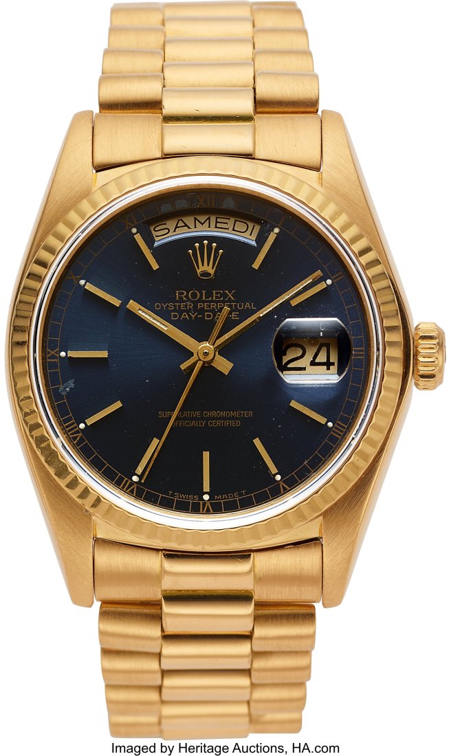 Rolex, 18k Yellow Gold Day-Date Ref. 18038 Circa (1 of 4)