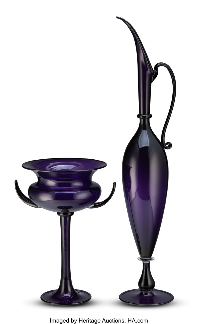 Dante Marioni (American, b. 1964) Purple Pair, 1 (1 of 3)