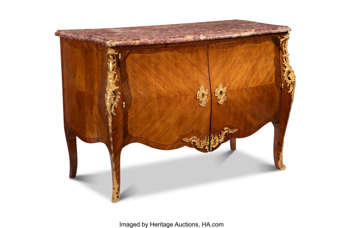 A French Louis XV Bronze-Mounted Parquetry Commo (1 of 5)