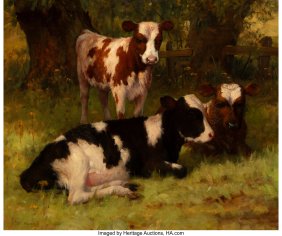 61133&colon; William Barr &lpar;American&comma; 1867-1933&rpar; Three calves 