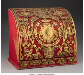 61140&colon; A Caldwell & Co&period; Gilt Bronze-Mounted Silk Letter