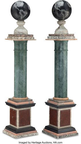 61154&colon; A Pair of Italian Grand Tour-Style Specimen Marb