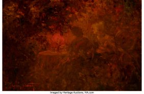 61161&colon; Louis Icart &lpar;French&comma; 1888-1950&rpar; Afternoon tea in