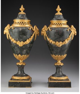 61164&colon; A Pair of Louis XV-Style Gilt Bronze-Mounted Cov