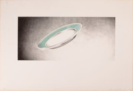 ED RUSCHA (American, b. 1937) Plate (from Domest: ED RUSCHA (American, b. 1937) Plate (from Domestic Tranquility Series), 1974