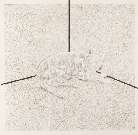 RICHARD ARTSCHWAGER (American, b. 1923) Intersec: RICHARD ARTSCHWAGER (American, b. 1923) Intersect, 1992 Etching 25-3/4 x 2