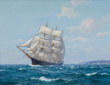 CHARLES B. VICKERY (American, 1913-1998) Whaler: CHARLES B. VICKERY (American, 1913-1998)WhalerOil on canvas18 x 24 inch