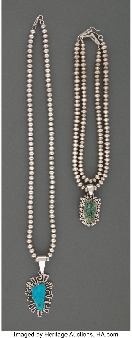 Five Navajo Jewelry Items   c. 1990  including t (1 of 3)